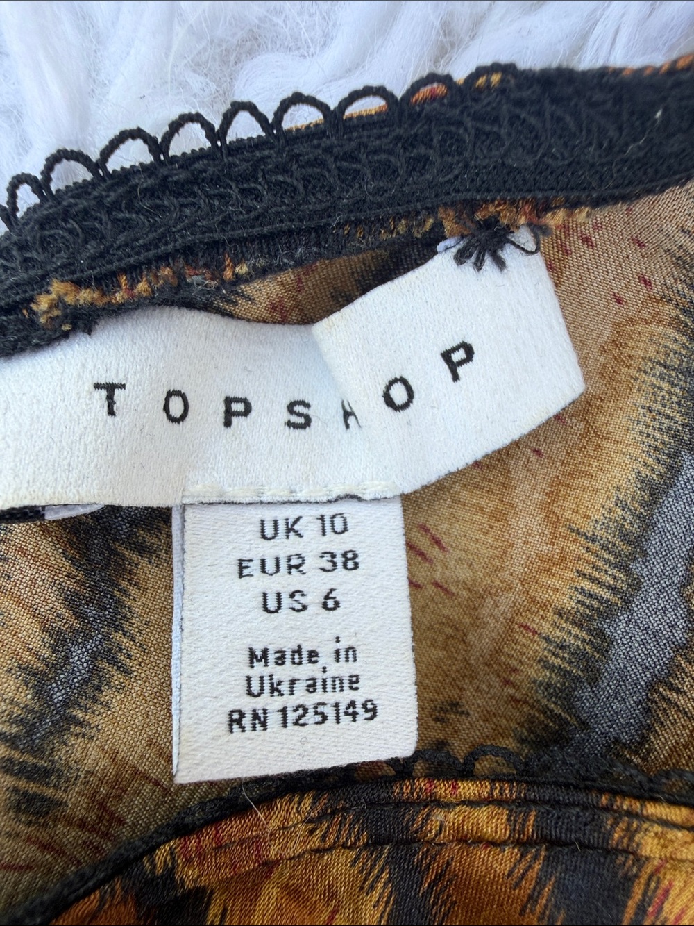 Topshop Tiger-Print Midi Skirt - Brown and Orange Animal Stripe - Picture 7 of 9